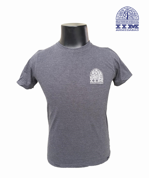 Round Neck Logo Charcoal